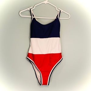 Xhilaration red white blue one piece swimsuit! 4th of July Independence Day!